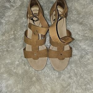 Dr. Scholl's Brown Strappy Sandals